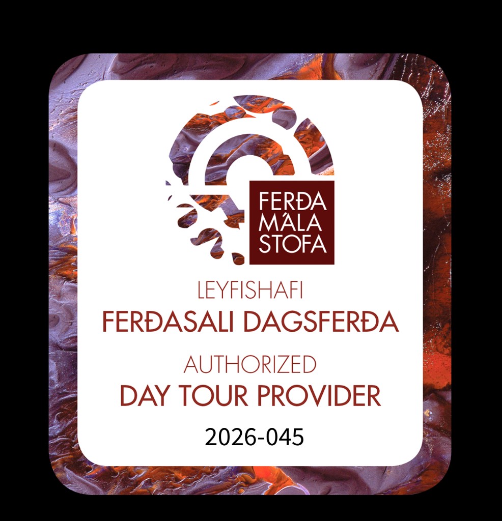 Ferdamálastofa — Authorized Day Tour Provider licence badge (2026-045)